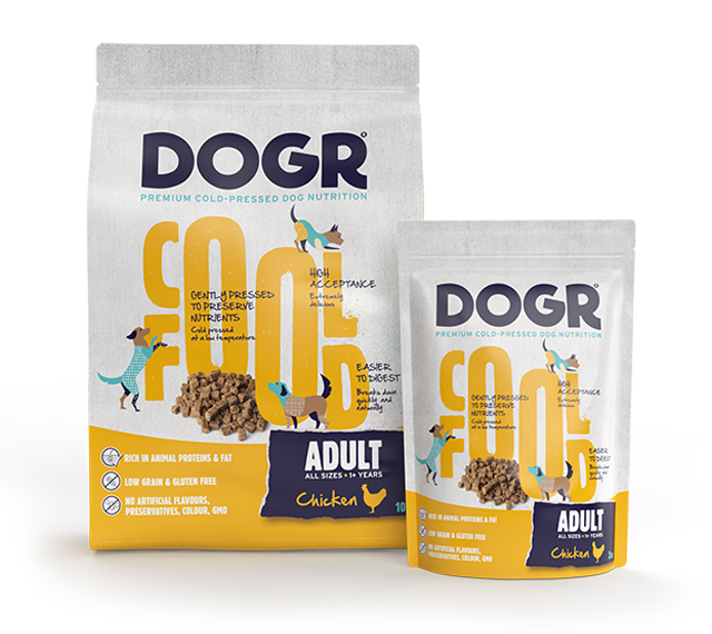 Dogr Adult Chicken - Geperste hondenbrokken