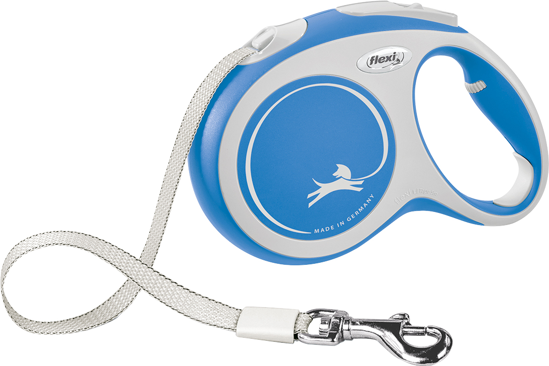 Flexi Rollijn New Comfort Tape L Blauw, 5 Meter.