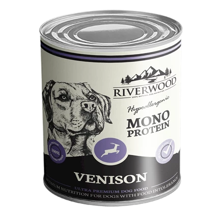 Riverwood Blik Dog Mono proteïne Venison 400 Gram