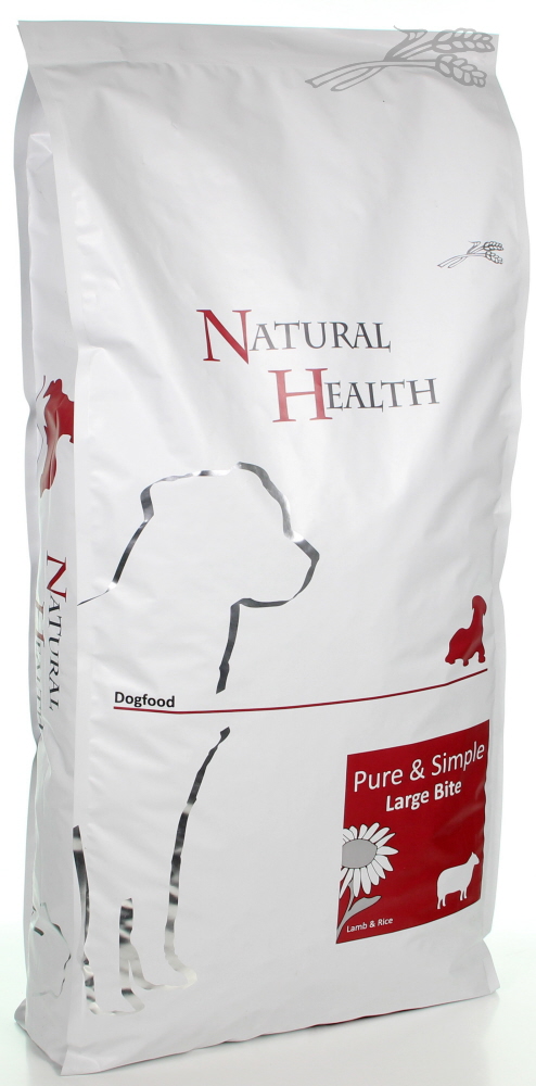 Natural Health Dog Lamb & Rice Large Bite