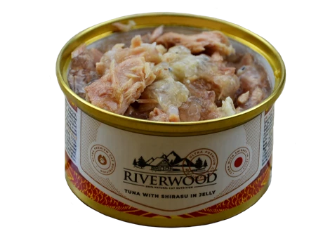 Riverwood Caviar For Cats Tuna With Shirasu In Jelly 85 Gram