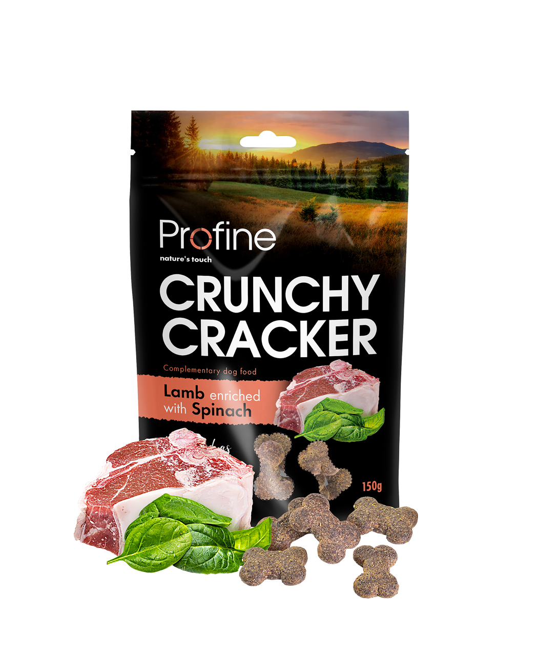 Profine Crunchy Cracker Lamb & Spinach 150 Gram