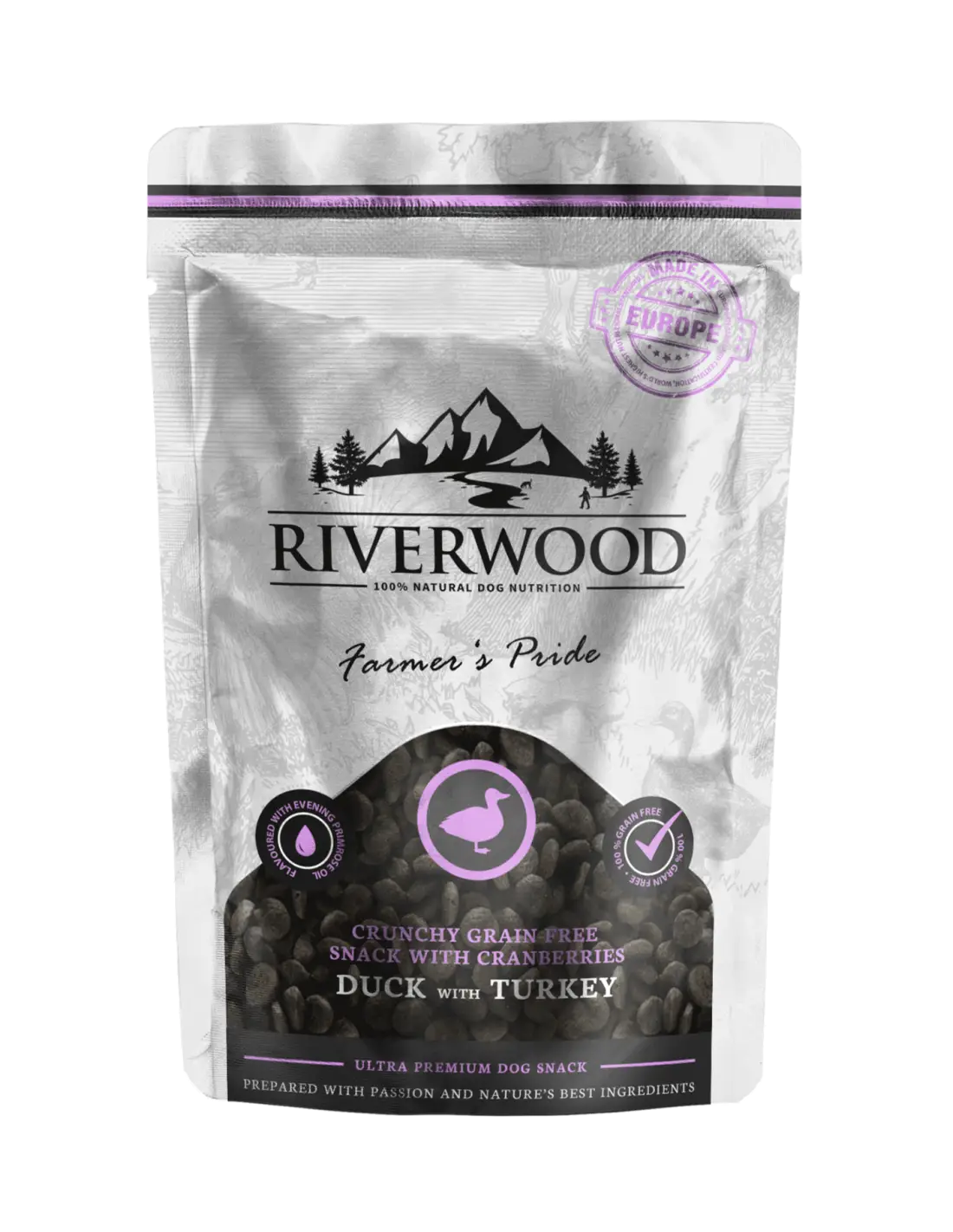 Riverwood Crunchy Snack Duck & Turkey 200 Gram