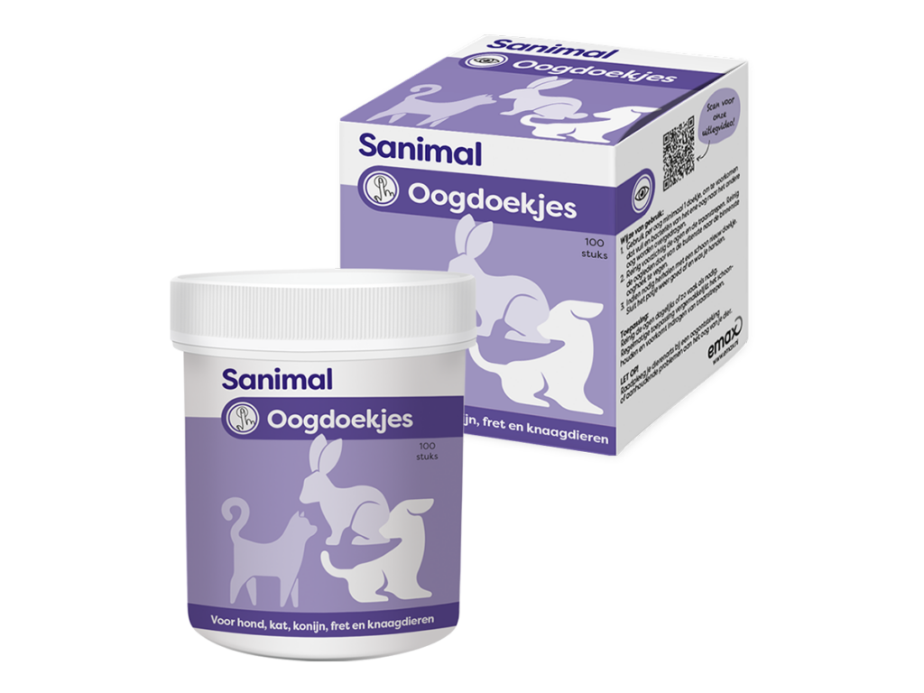 Sanimal Oogdoekjes 100 Stuks