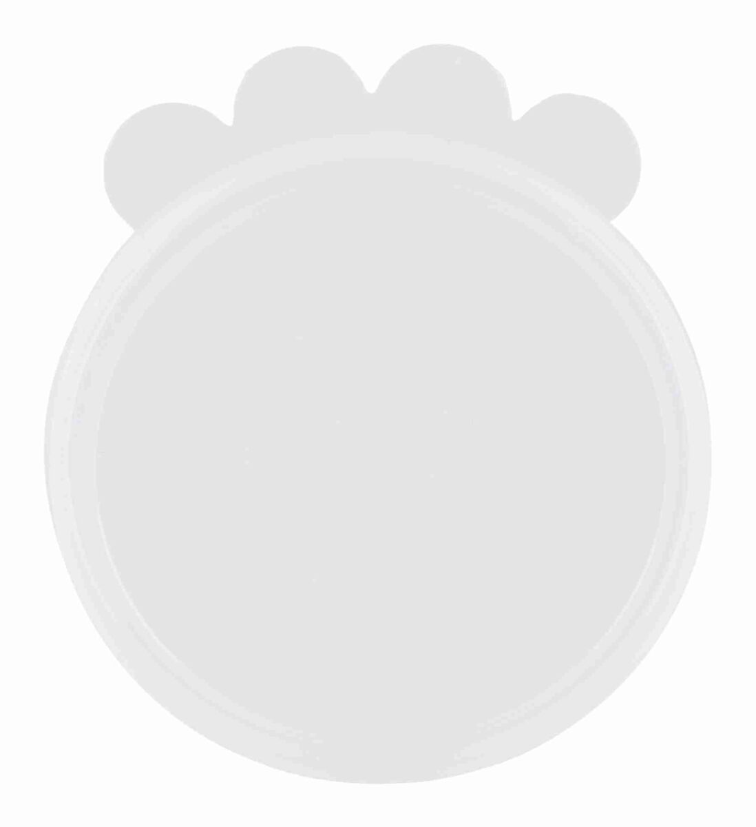 Trixie Blikdeksel Silicoon Transparant 7,6CM (2 Stuks) 