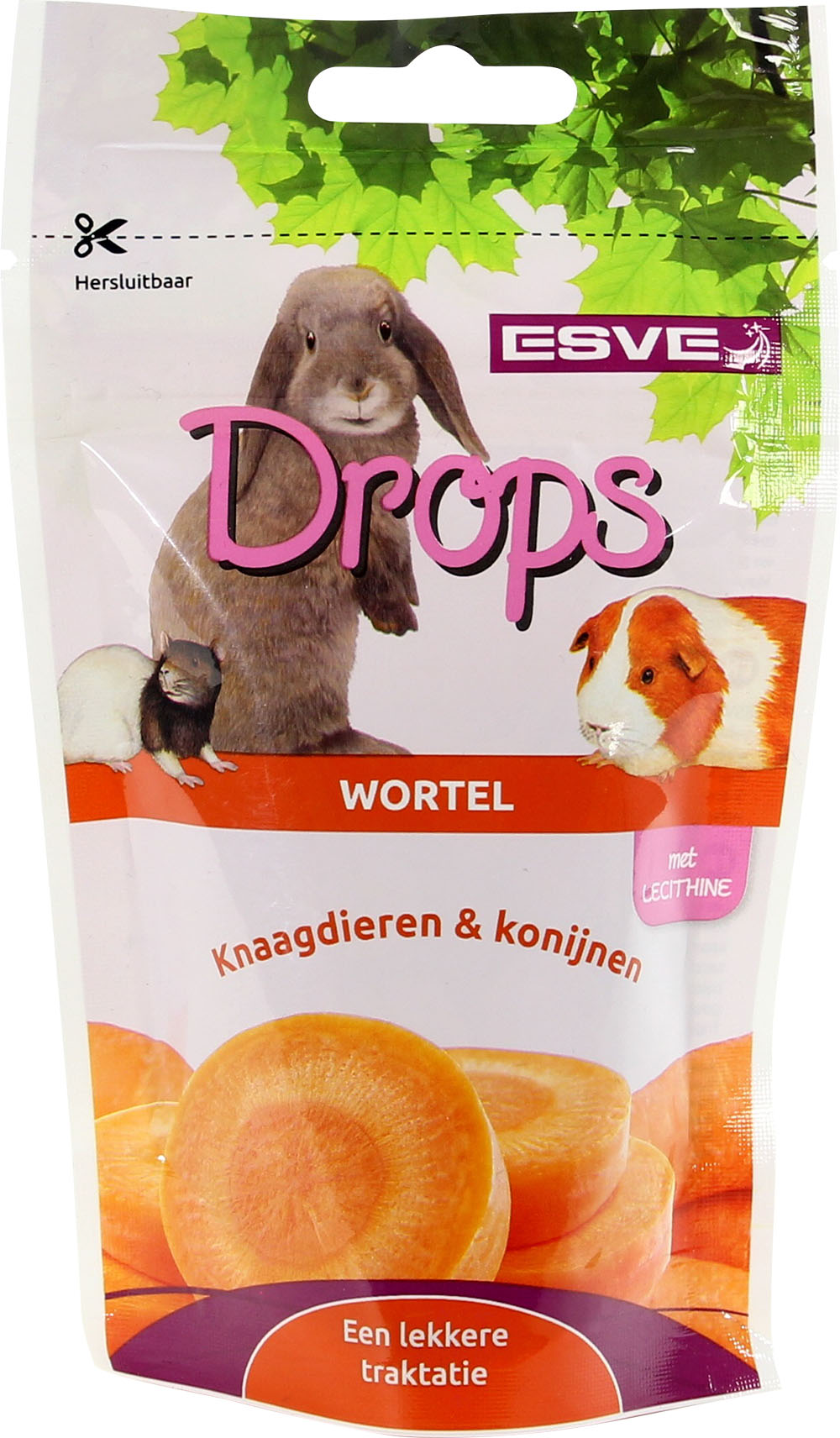 ESVE Knaagdier Drops Wortel 75 Gram