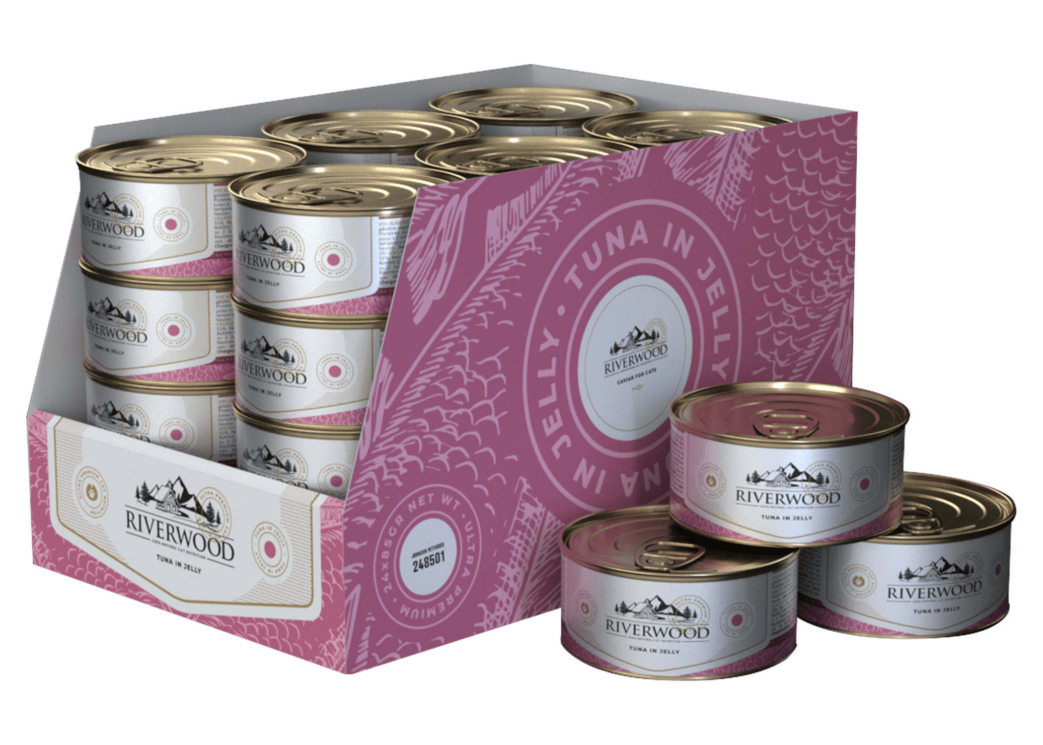 Riverwood Caviar For Cats Tuna In Jelly 85 Gram