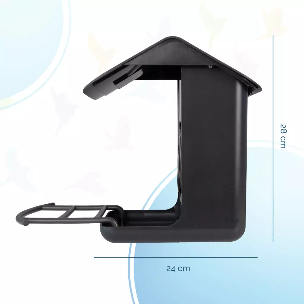Birds First AI Bird Feeder met Camera 1080P – Slim Vogelvoederhuis met AI Vogelherkenning