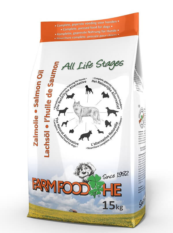 Farm Food HE Met Zalmolie - Koudgeperste Brokken