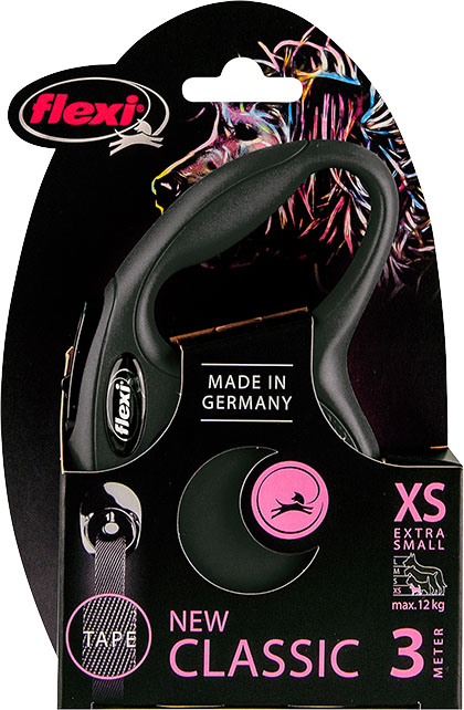 Flexi New Classic Band XS Zwart 3 Meter