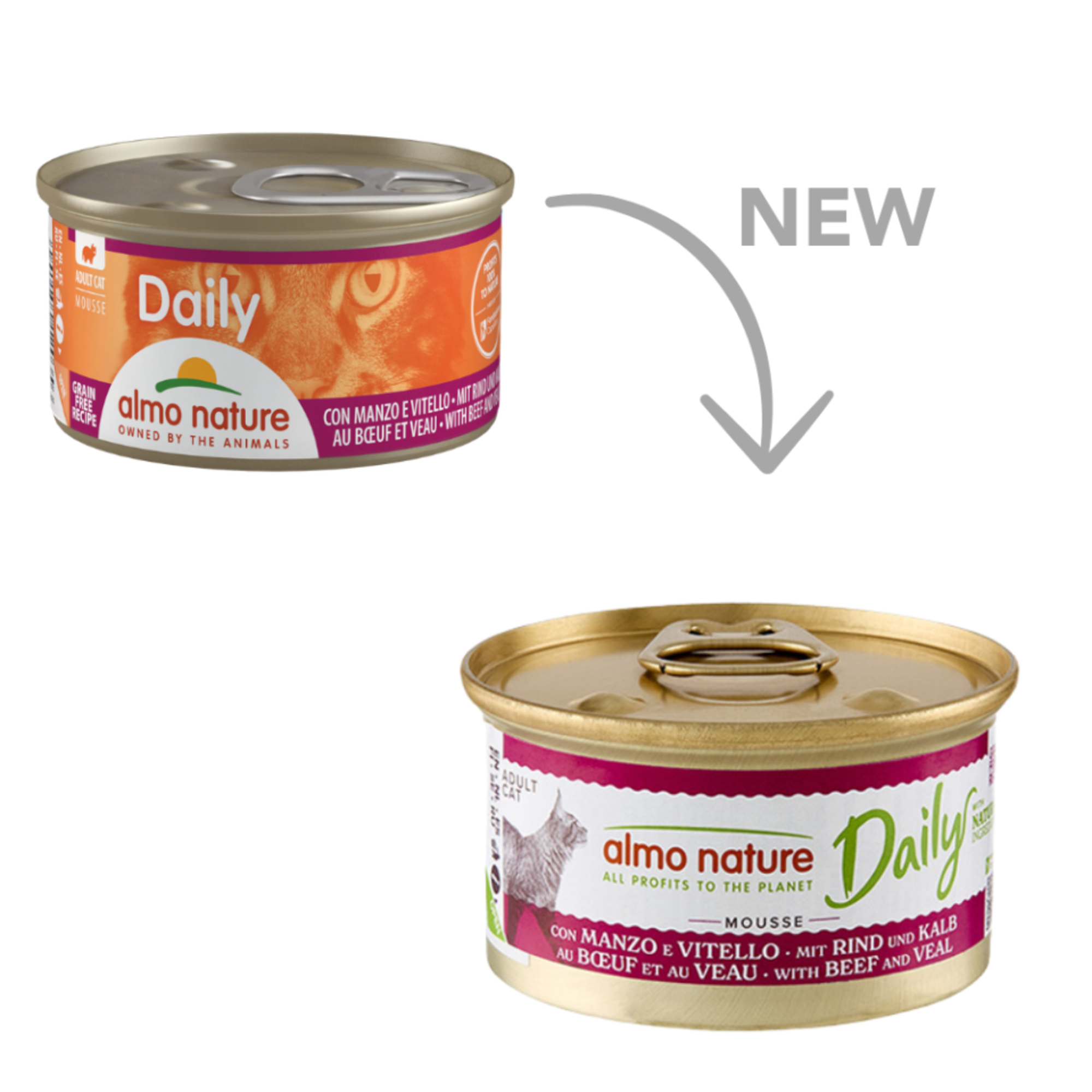 Almo Nature Daily Mousse Rund Met Kalf 85 Gram
