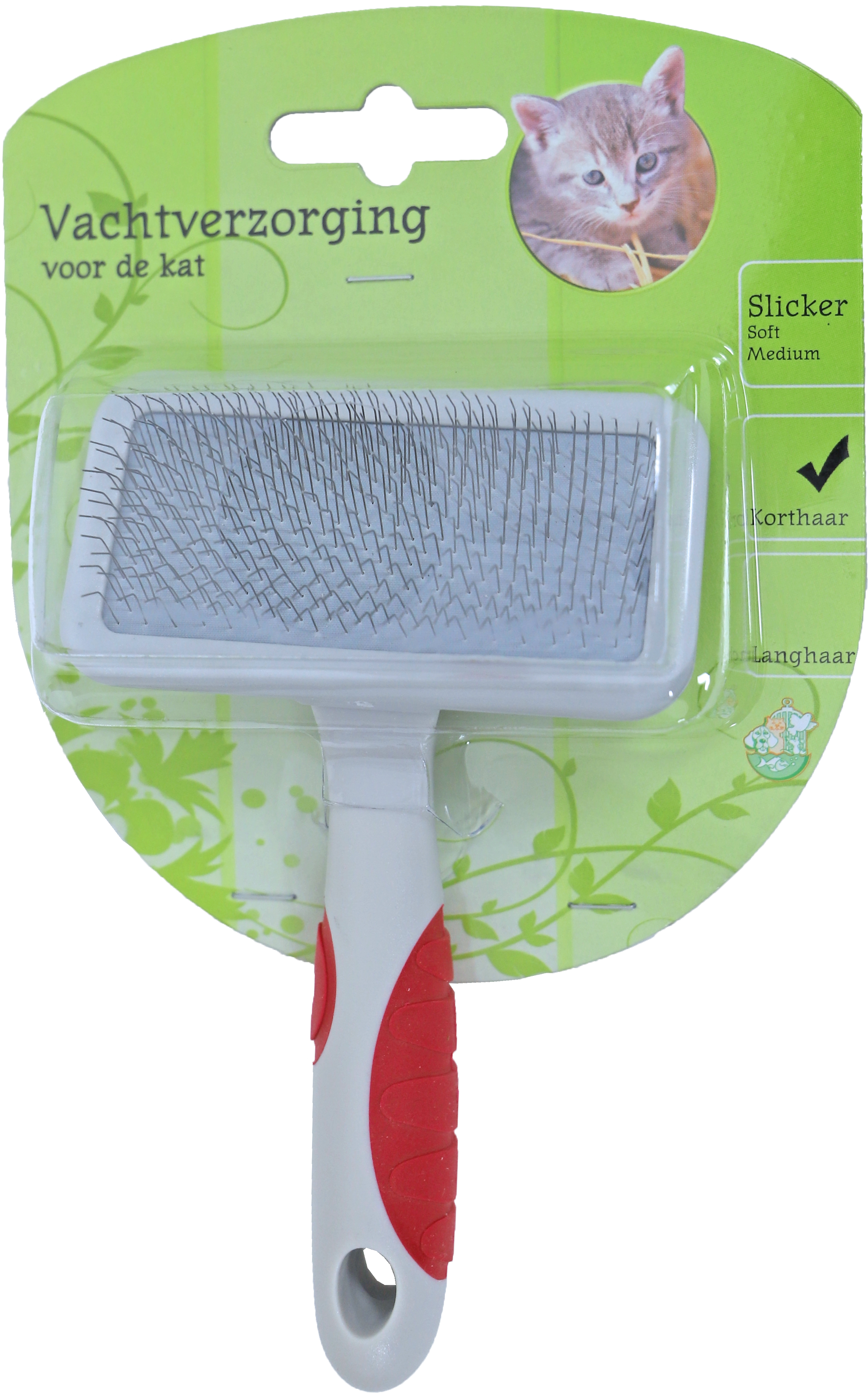 Kattenborstel Slicker Soft Medium