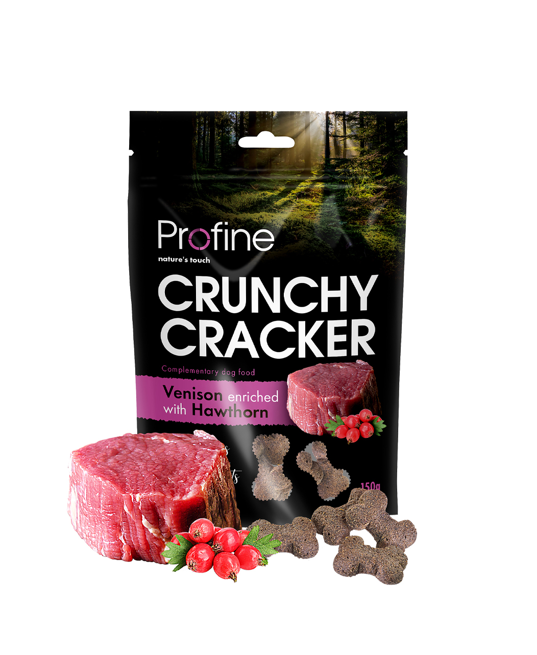 Profine Crunchy Cracker Venison & Hawthorn 150 Gram