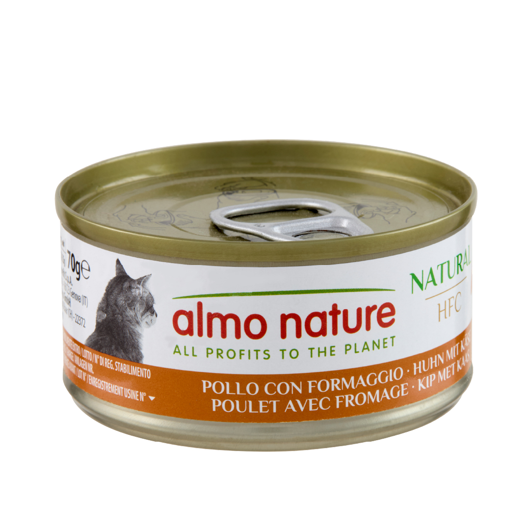 Almo Nature HFC Cat Kip en Kaas 70 Gram