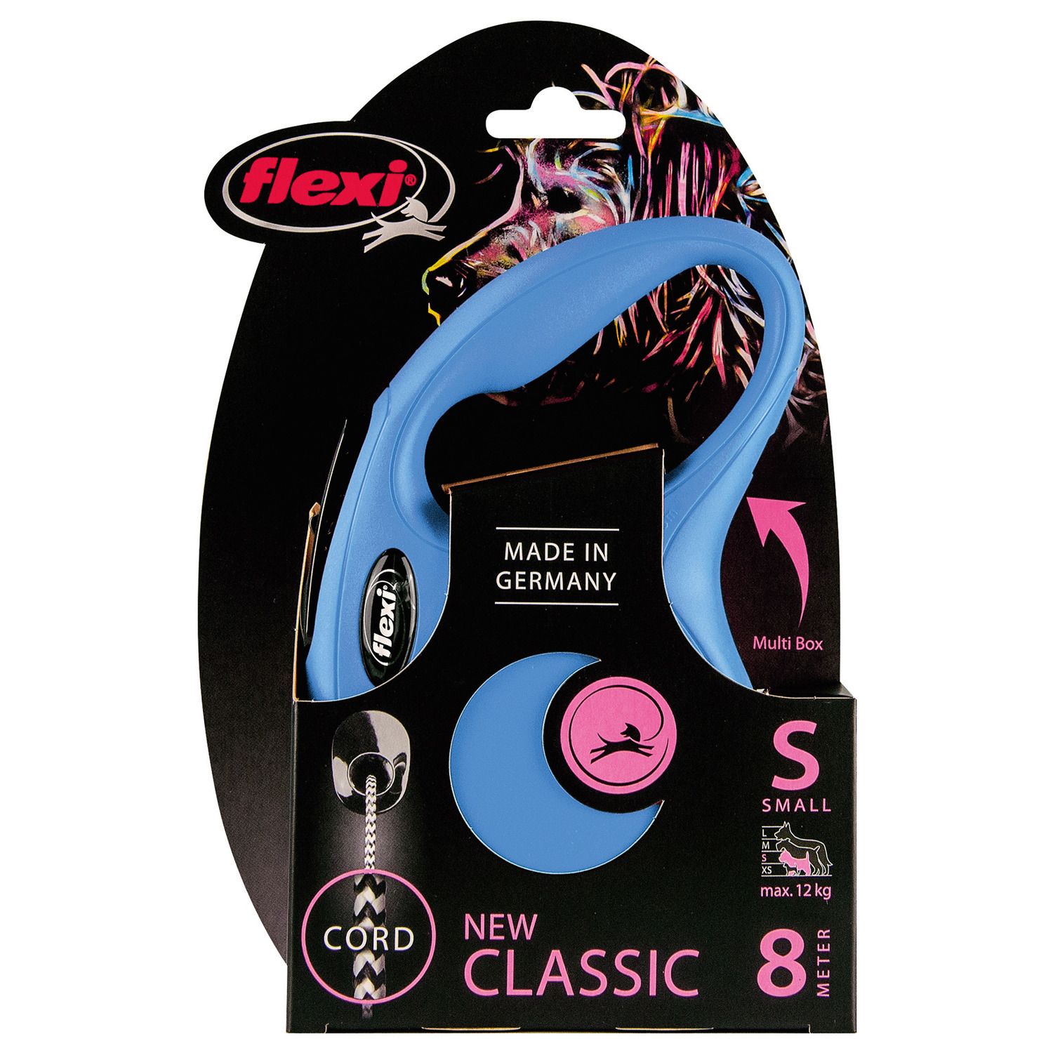 Flexi New Classic Koord Small Blauw 8 Meter