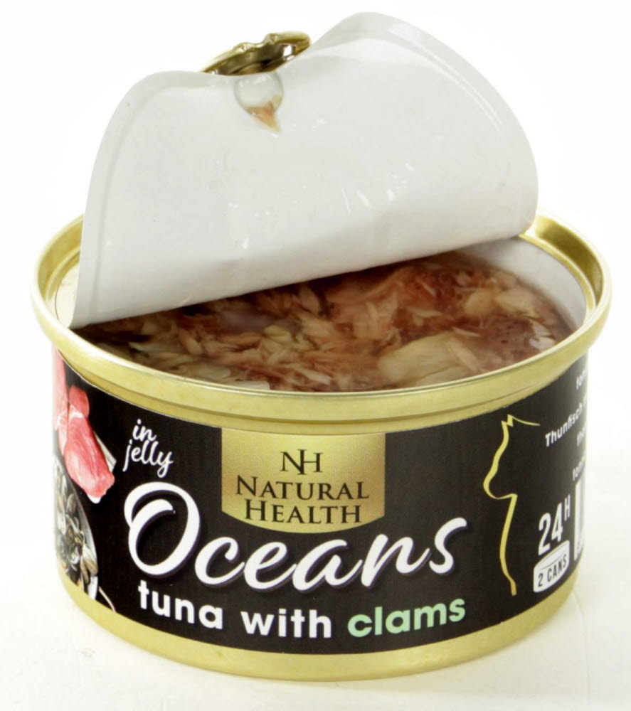 Natural Health Cat Oceans Tuna & Clams 85 Gram