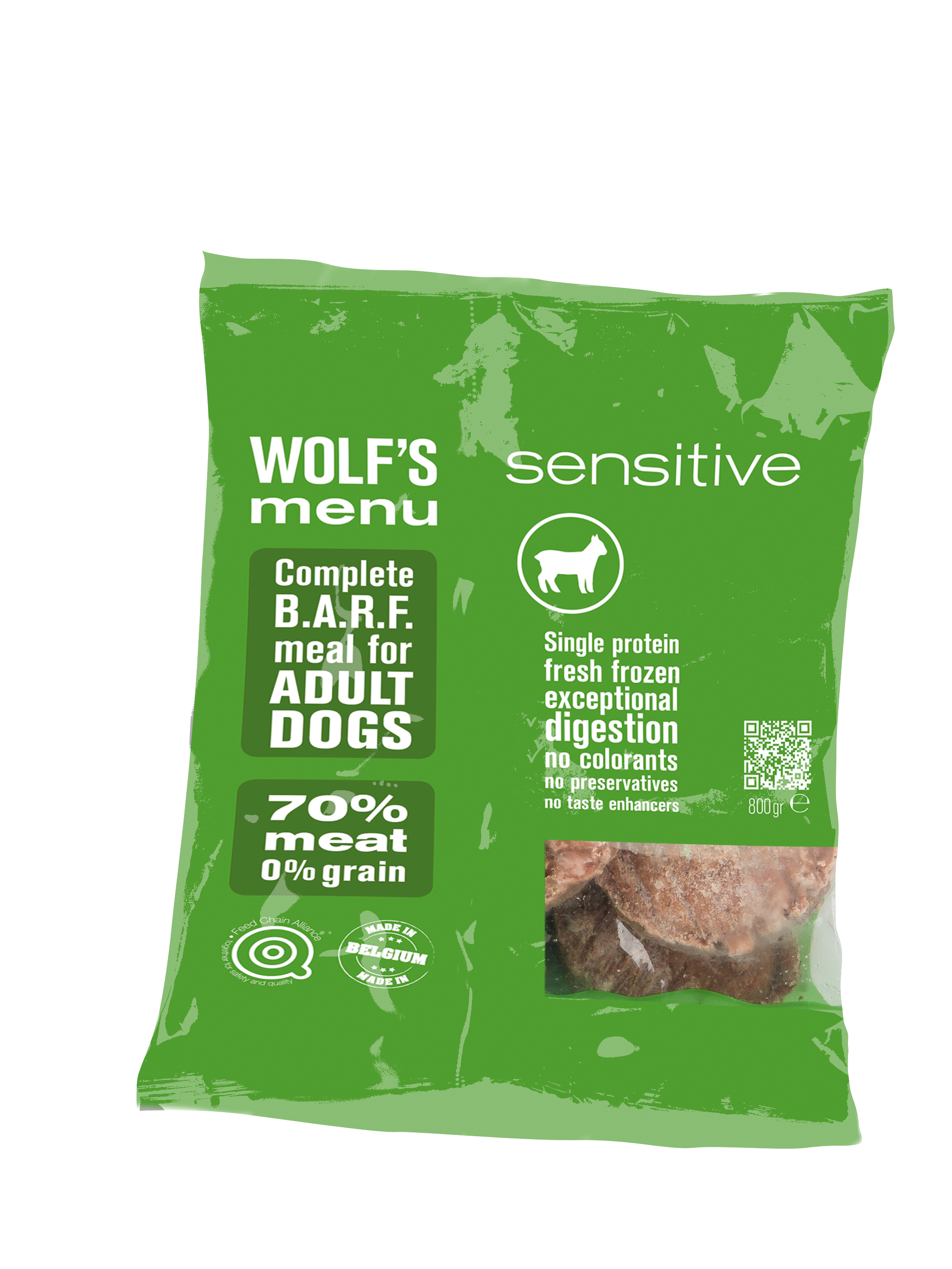 Wolf's Menu Complete Sensitive Lam 800 Gram