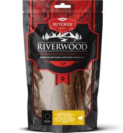 Riverwood Vleesstrips Eend 150 Gram