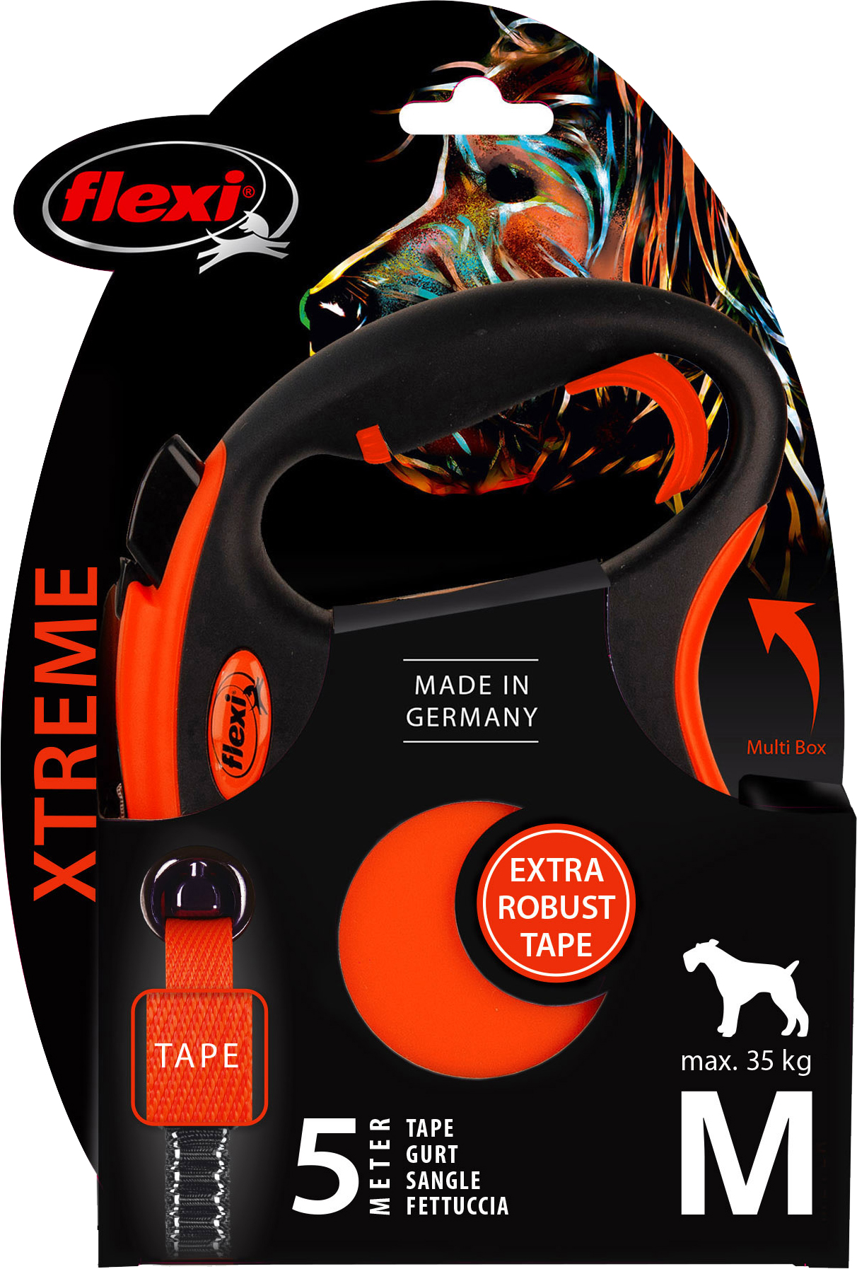 Flexi Xtreme Band M Oranje 5 meter 35 KG 