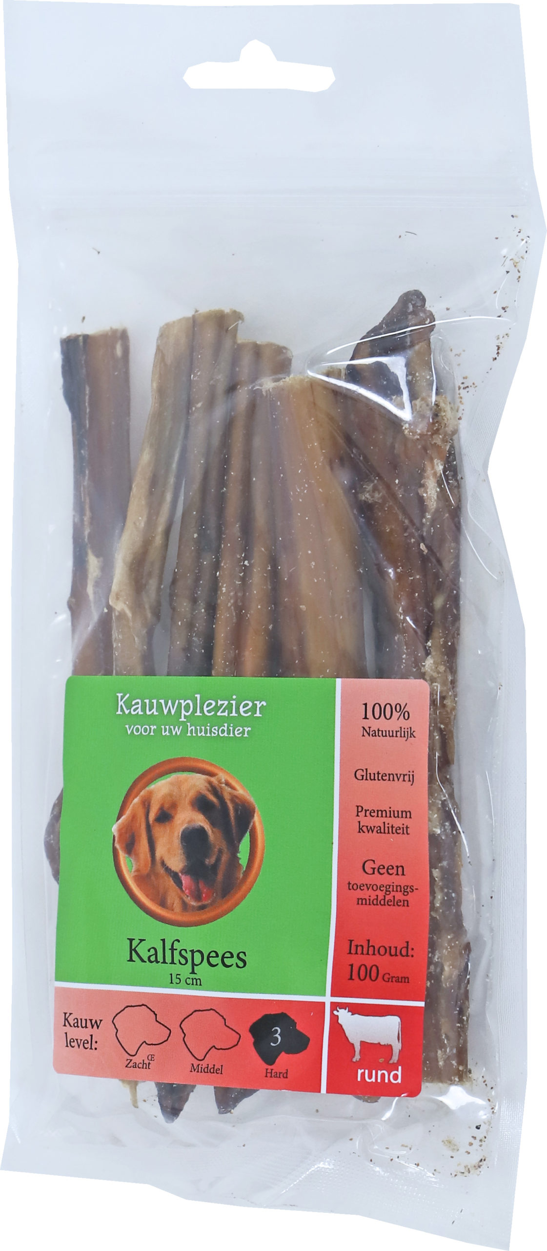 Kalfspezen 15 CM Zak Van 100 Gram