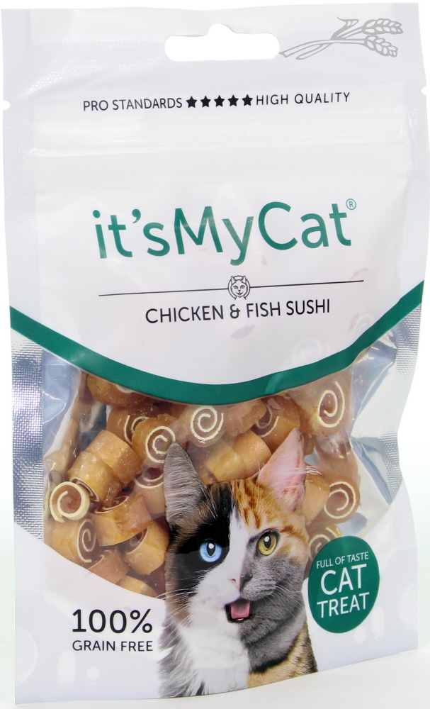 It's My Cat Treat Chicken & Fish Sushi 50 Gram