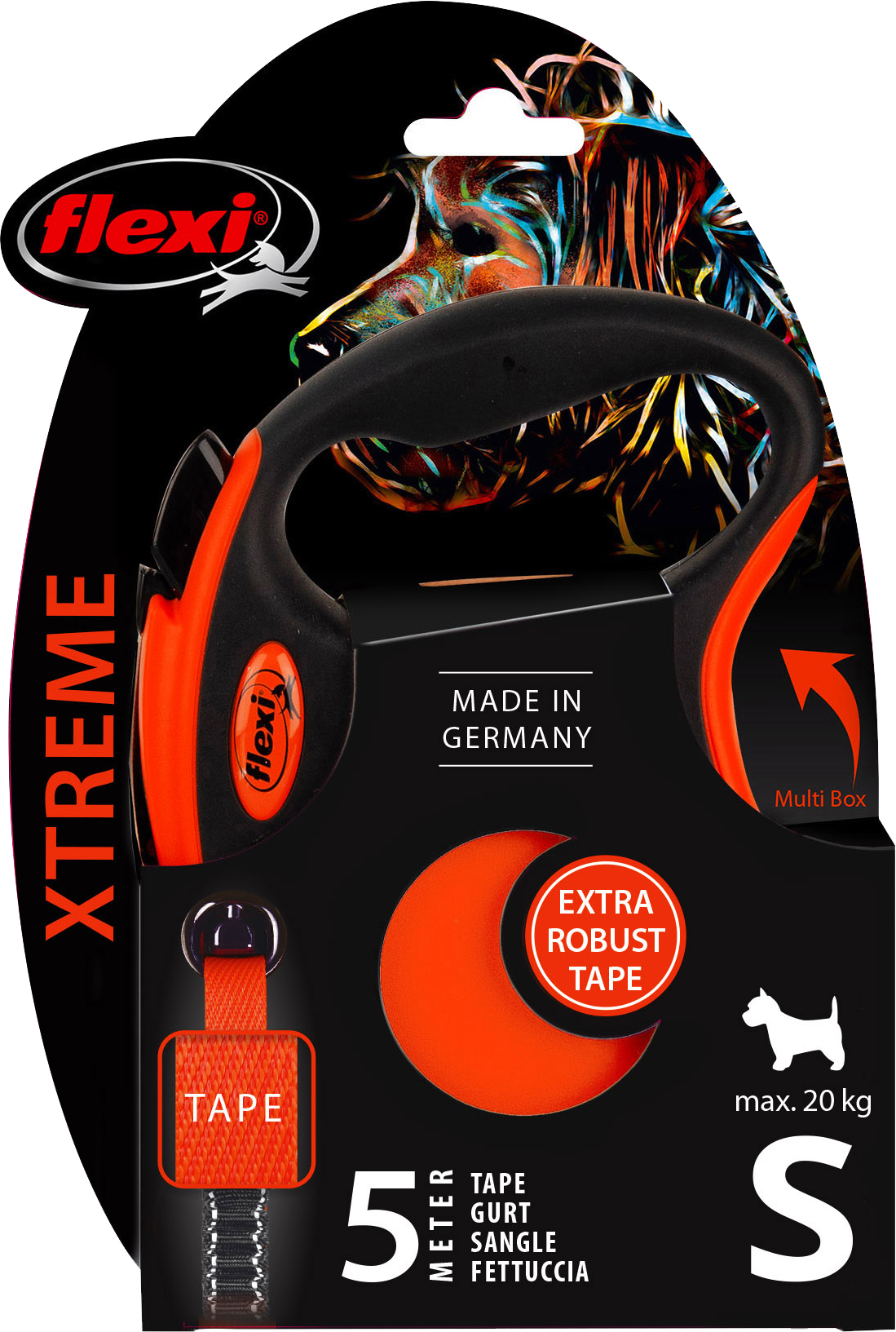 Flexi Xtreme Band S Oranje 5 Meter 20 KG 