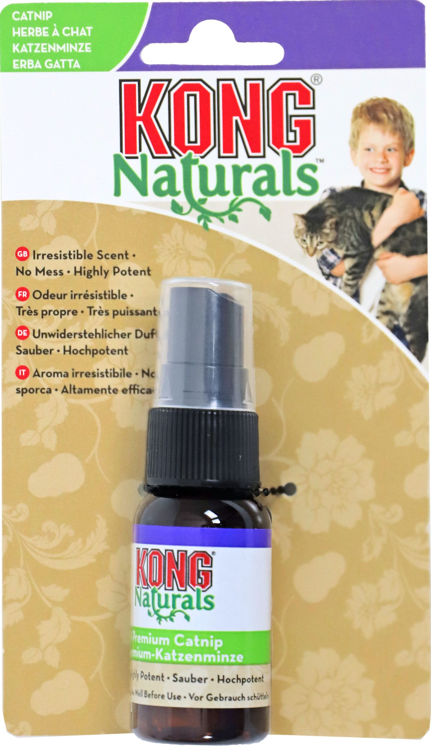 Kong Kat Naturals, Catnip Spray Op Kaart