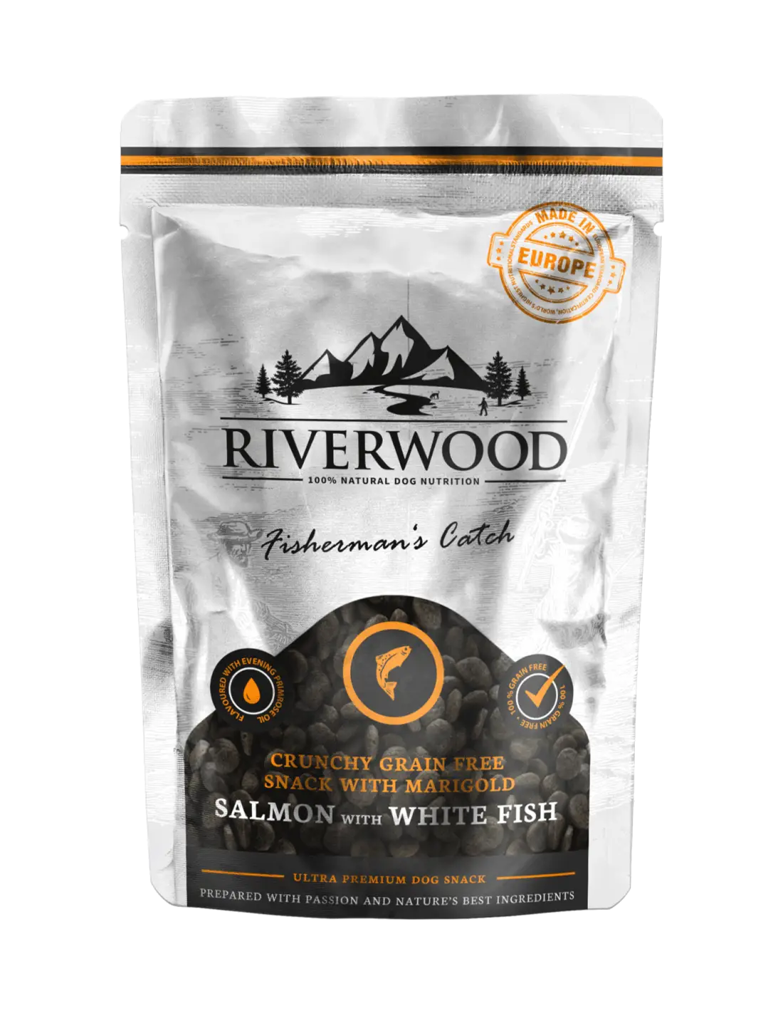 Riverwood Riverwood Crunchy Snack Salmon & Whitefish 200 Gram