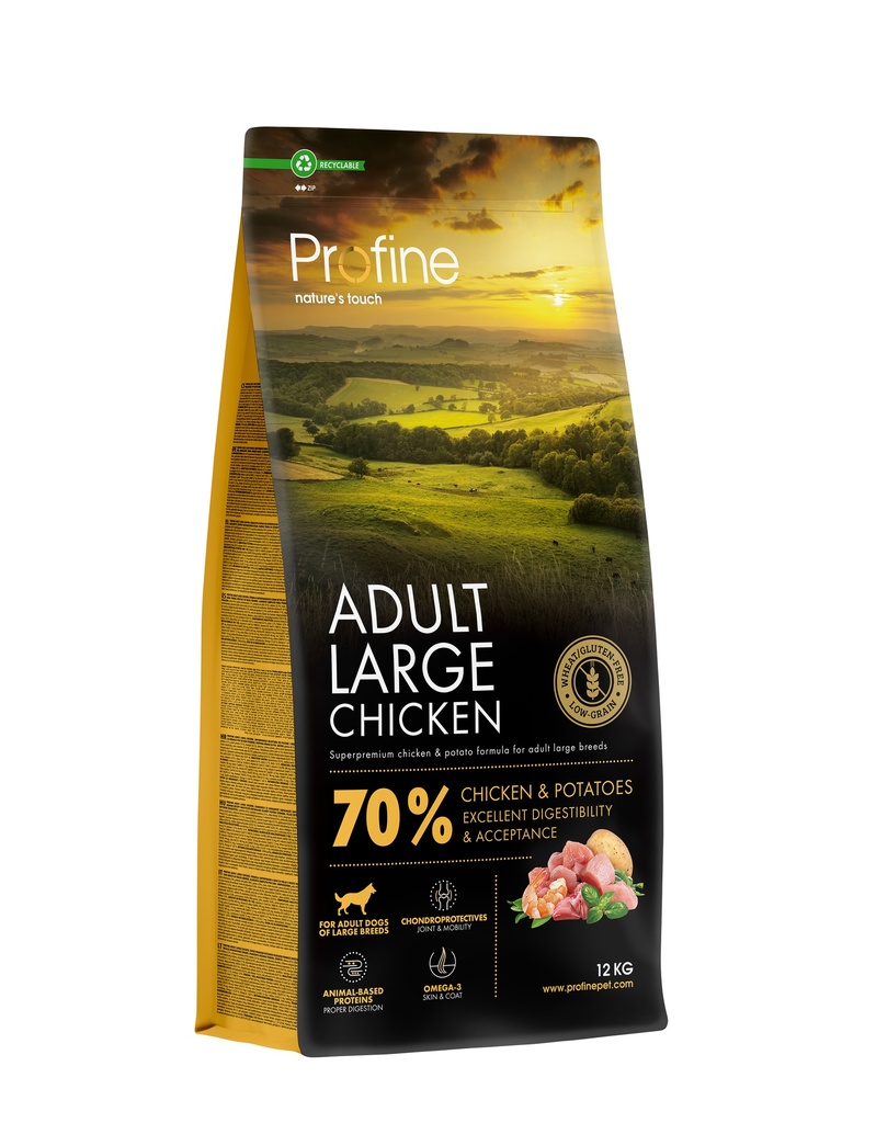 Profine Dog Dry Adult Large Bites Chicken 12KG