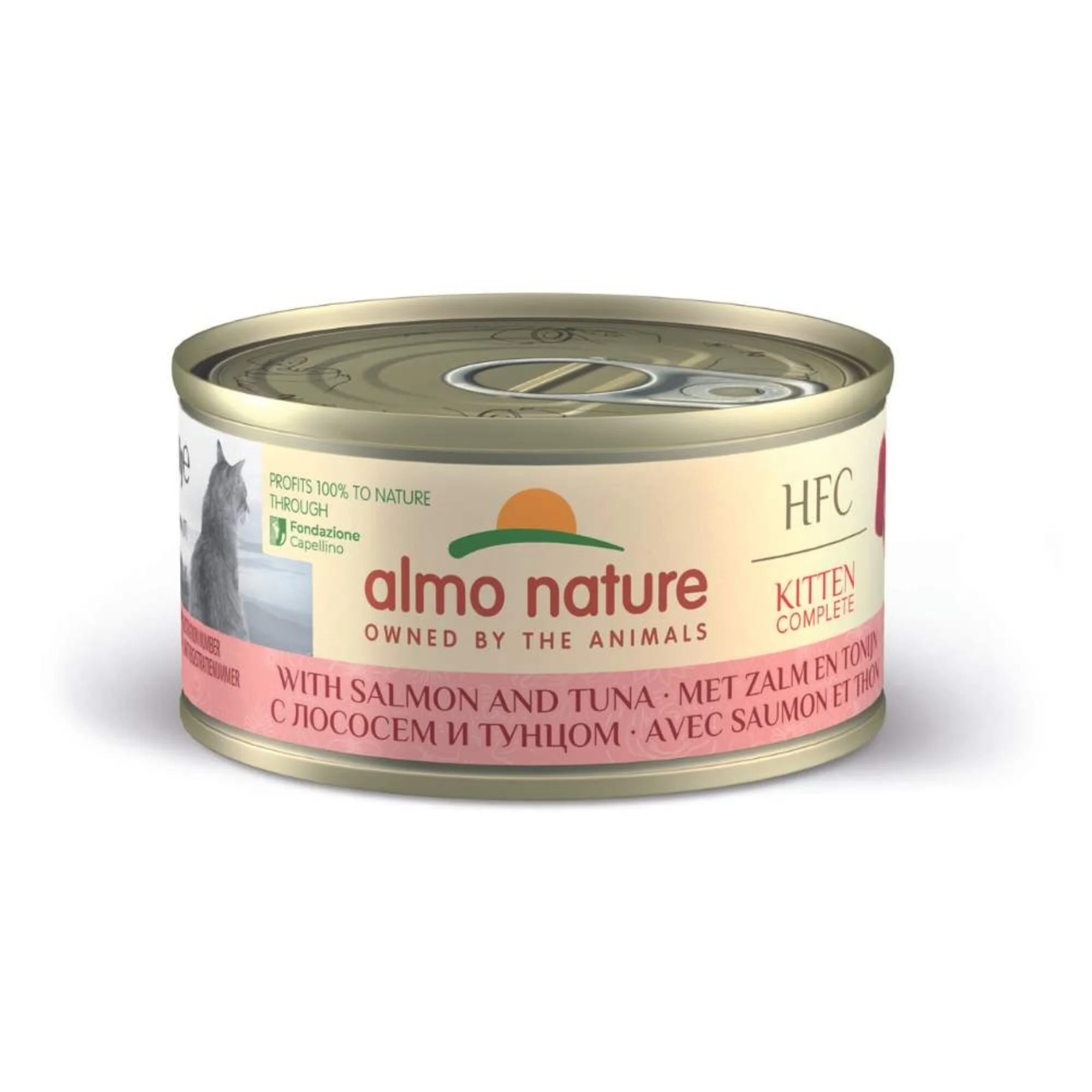Almo Nature HFC Kitten Compleet Zalm Met Tonijn 70 Gram