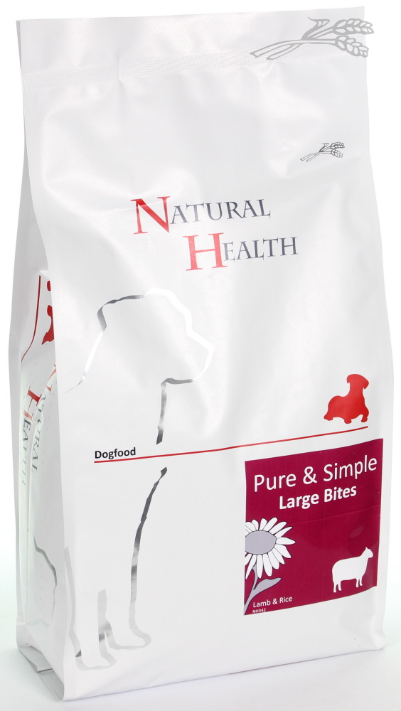 Natural Health Dog Lamb & Rice Large Bite