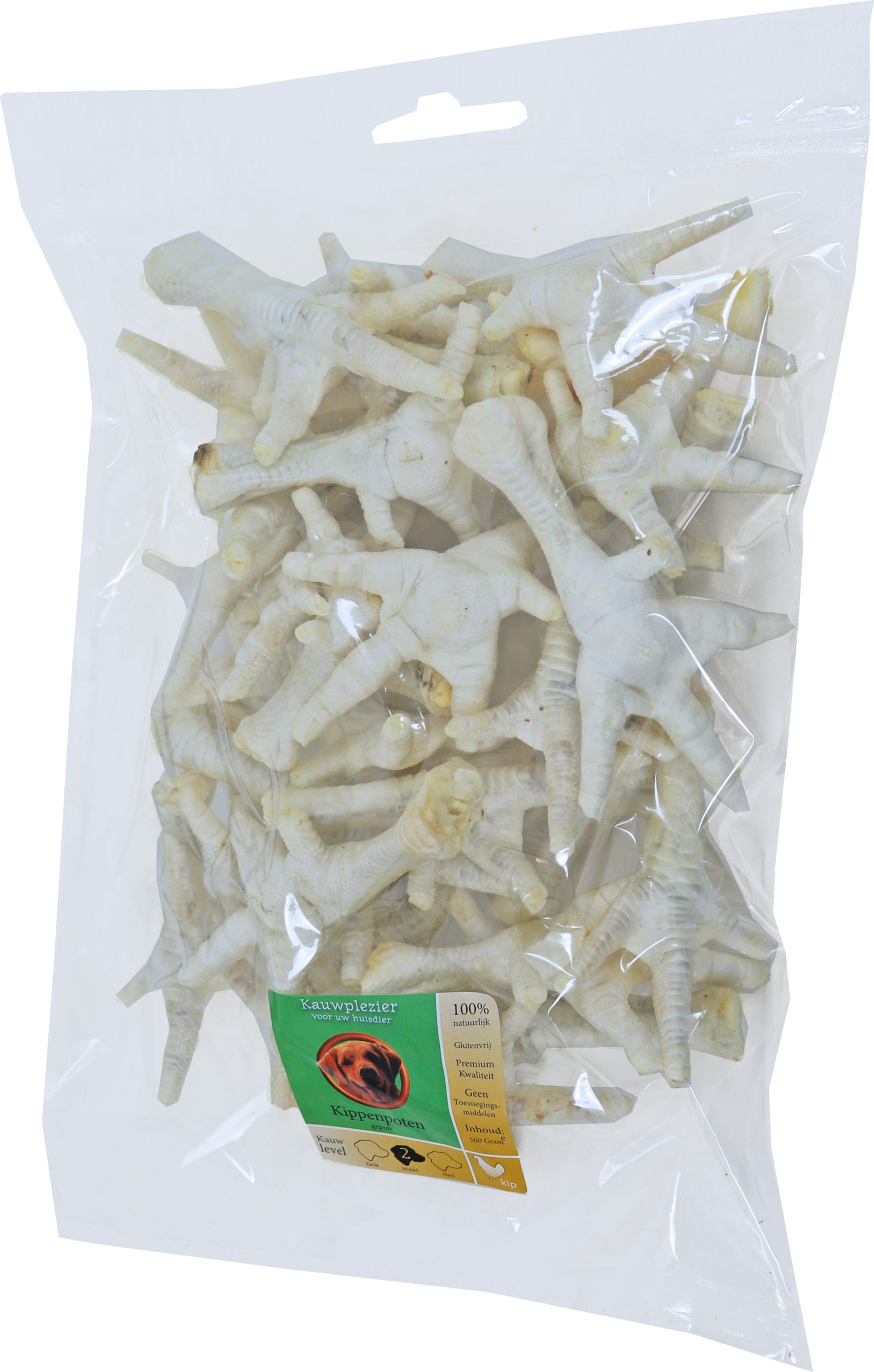 Gepofte Kippenpoten Zak Van 500 Gram