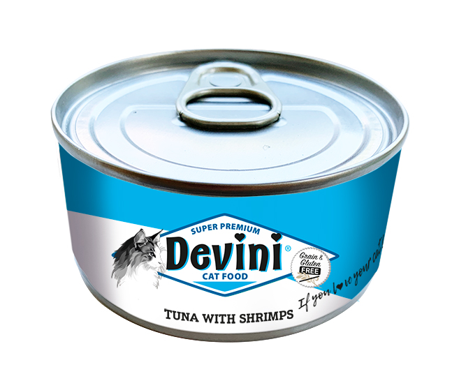 Devini Cat Tuna With Shrimps 70 Gram