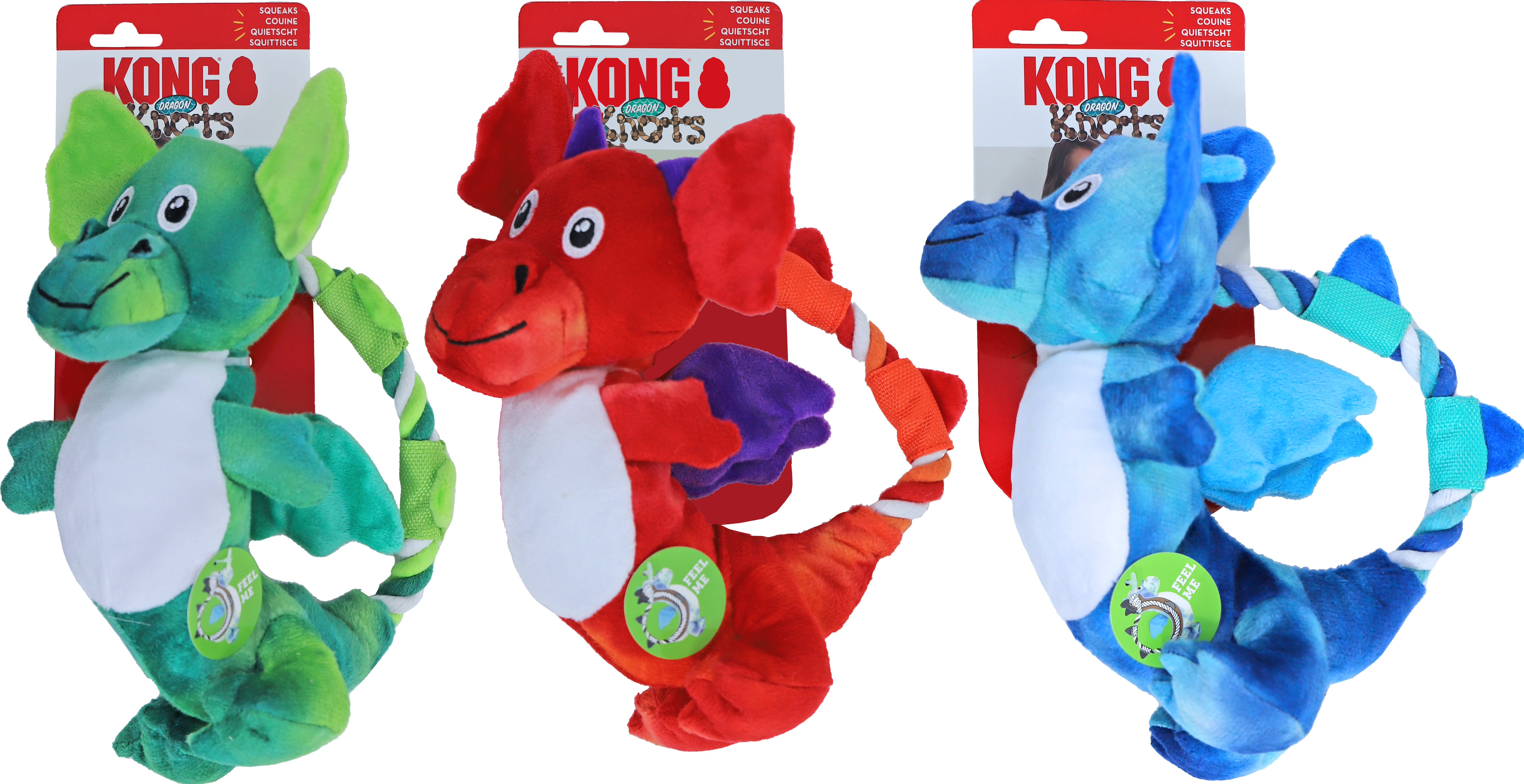 Kong Dragon Knots Medium/Large Assorti