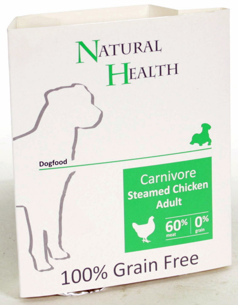 Natural Health Dog Steamed Carnivore Chicken 395 Gram