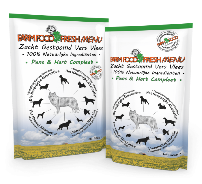 Farm Food Fresh Menu Pens en Hart Compleet 300 Gram