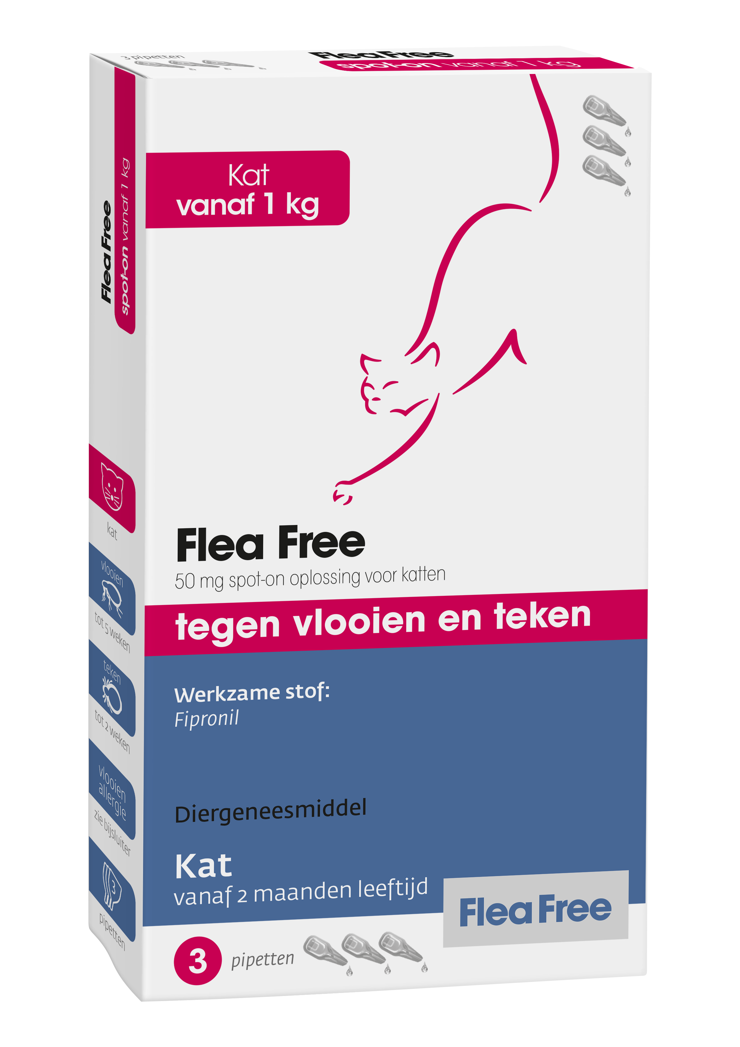 Flea Free Spot-On Kat 3 Pipetten