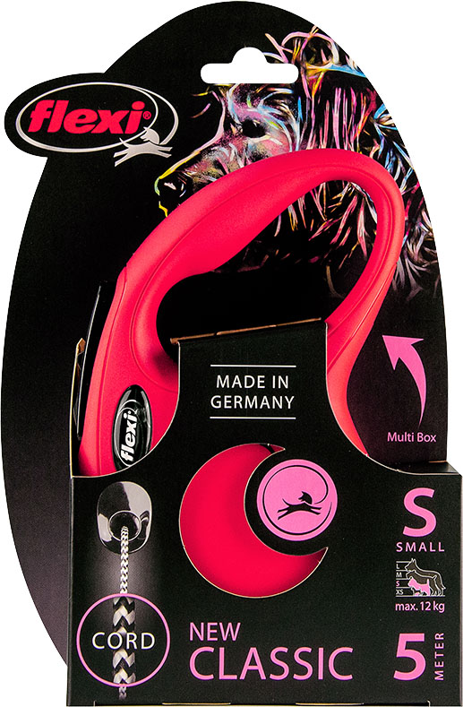 Flexi New Classic Koord Small Rood 5 Meter