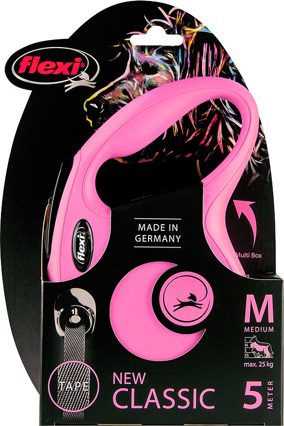 Flexi New Classic Band Medium Roze 5 Meter