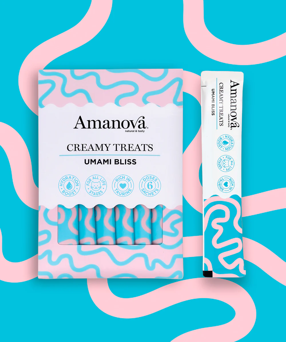 Amanova Creamy Treat Umami Bliss Kattensnack 6 x 15 g