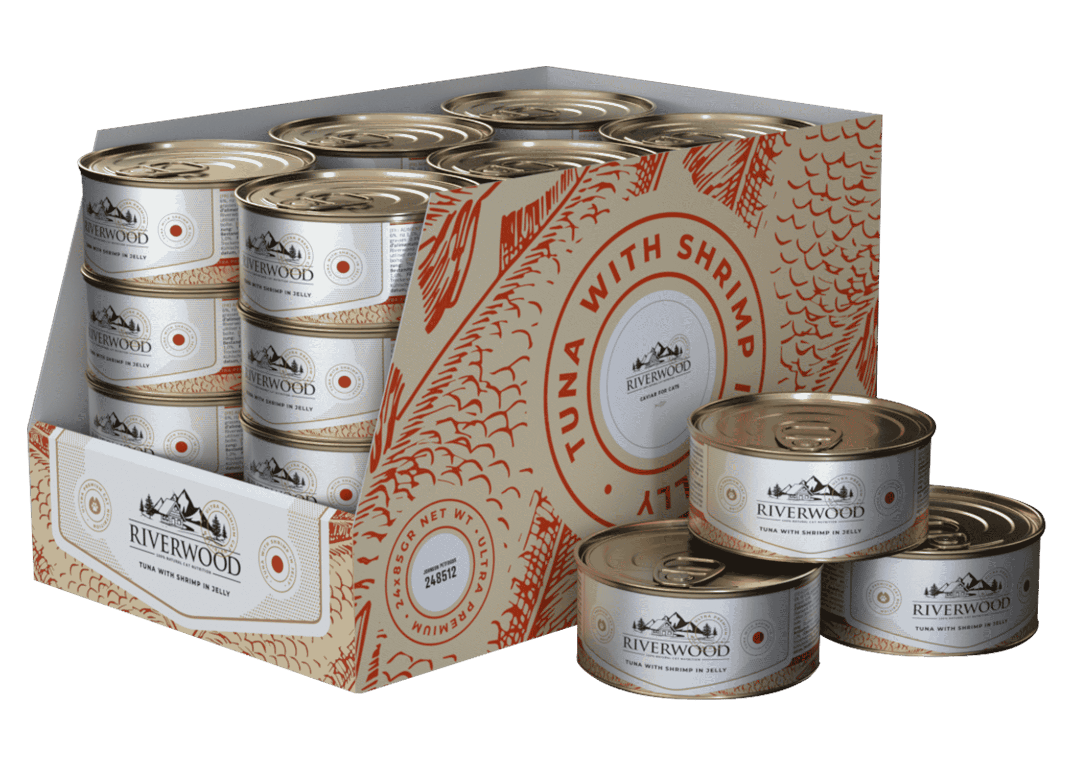 Riverwood Caviar For Cats Tuna With Shrimp In Jelly 85 Gram