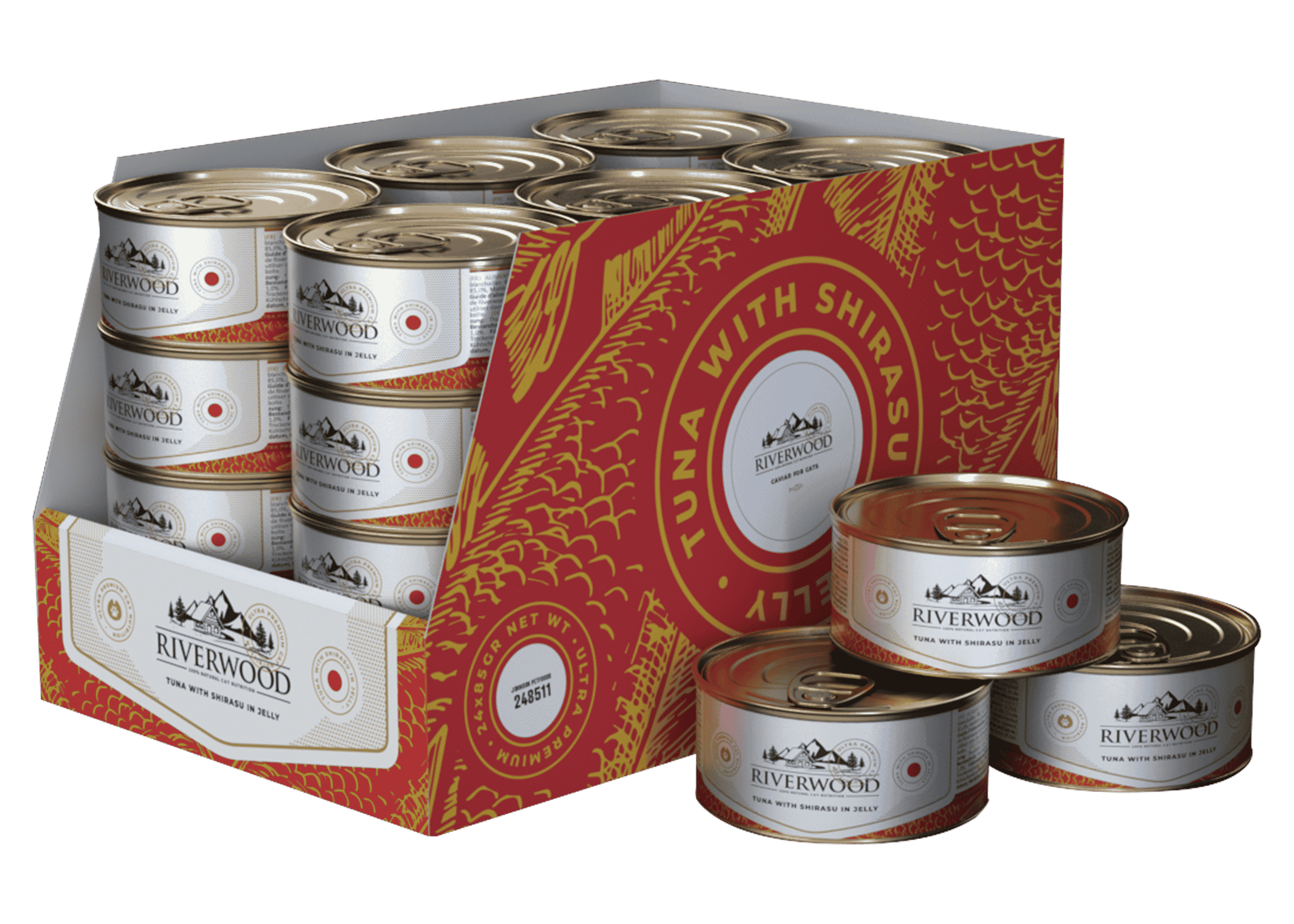 Riverwood Caviar For Cats Tuna With Shirasu In Jelly 85 Gram