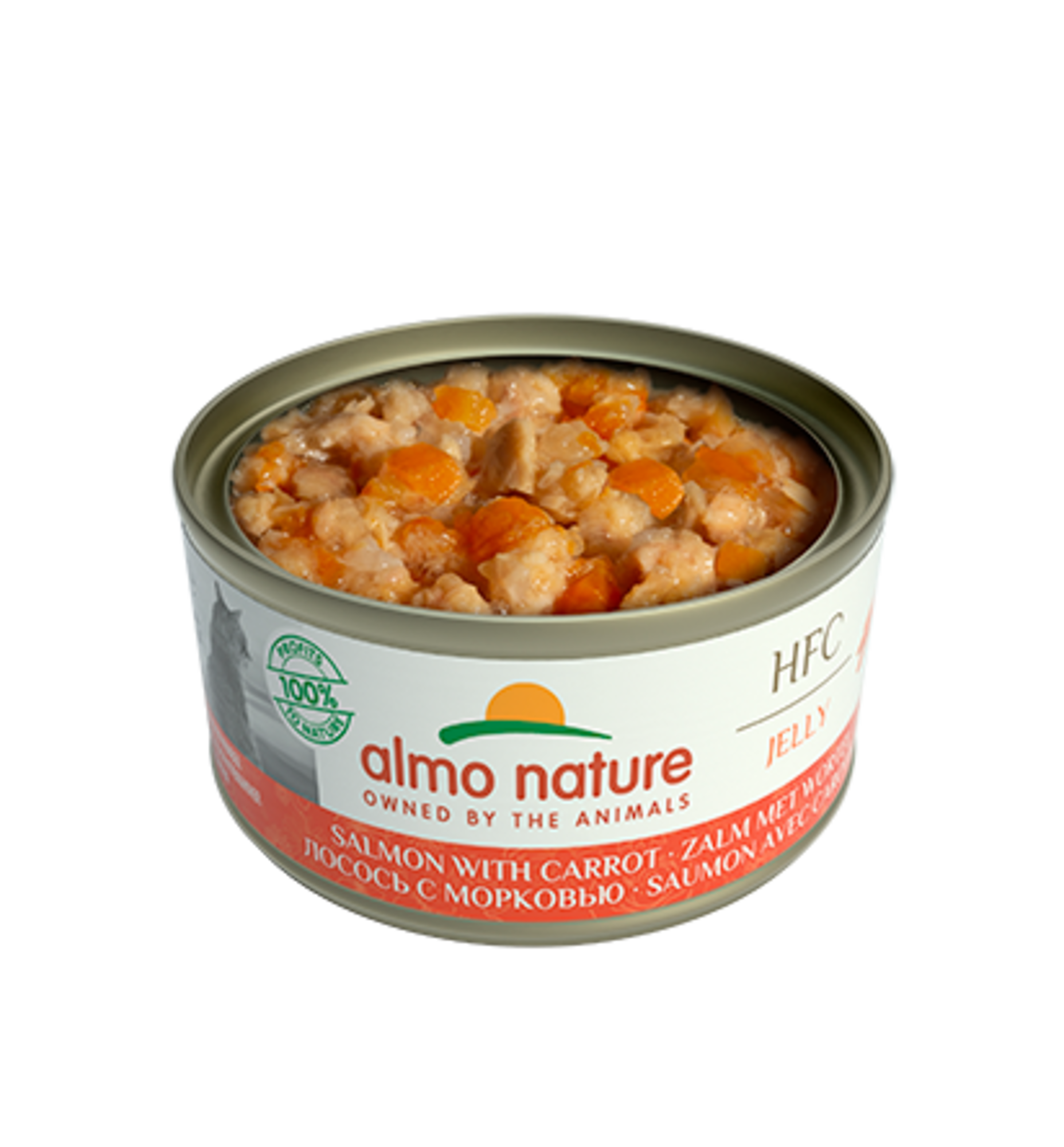 Almo nature HFC Cat Jelly Zalm en Wortel 70 Gram