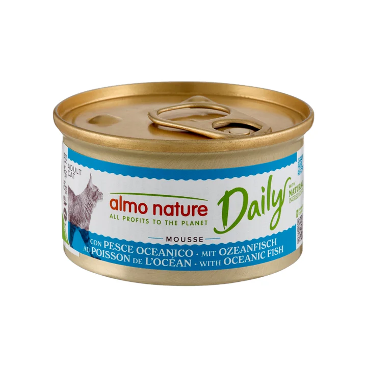 Almo Nature Daily Mousse met Oceaanvis Kattenvoer Blik 85 gram