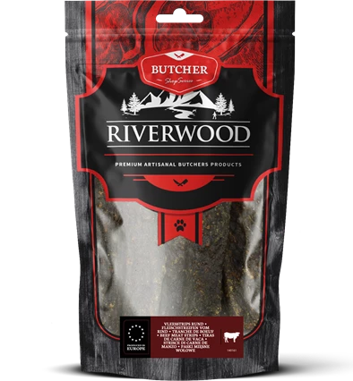 Riverwood Vleesstrips Rund 150 Gram