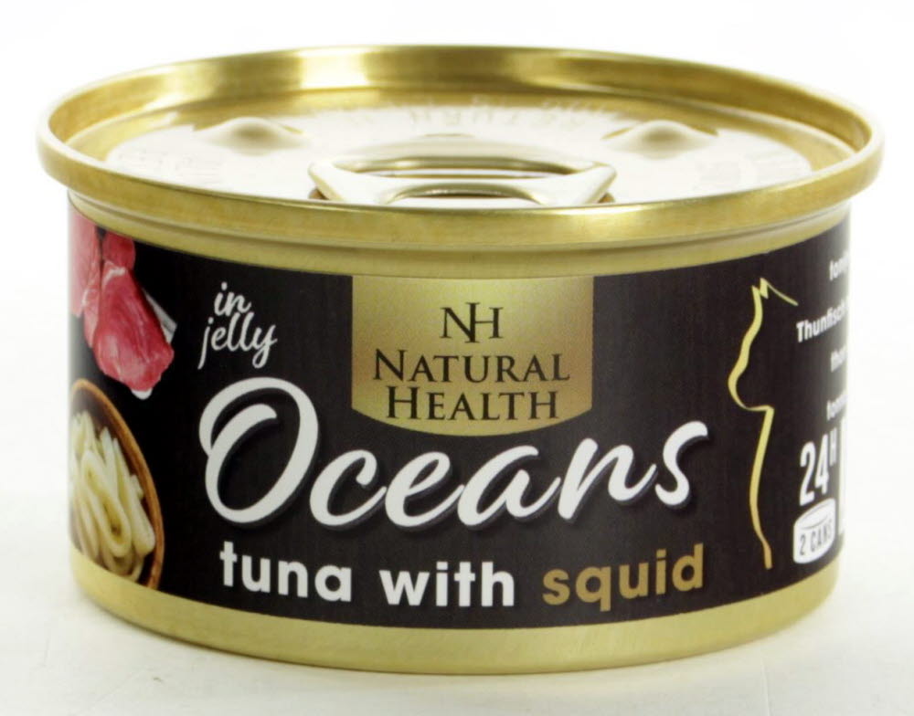 Natural Health Cat Oceans Tuna & Squid 85 Gram