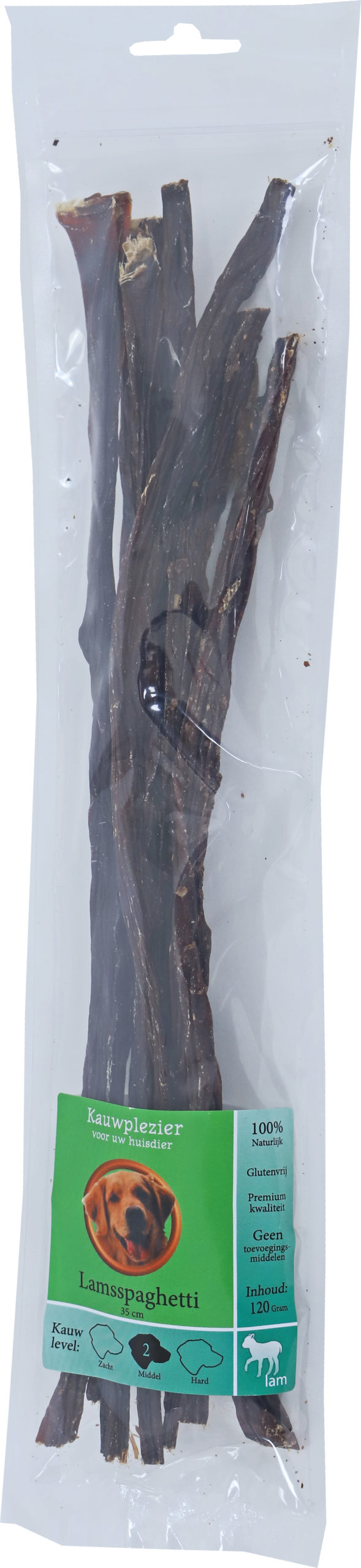 Lamsspaghetti 35 CM Zak Van 120 Gram