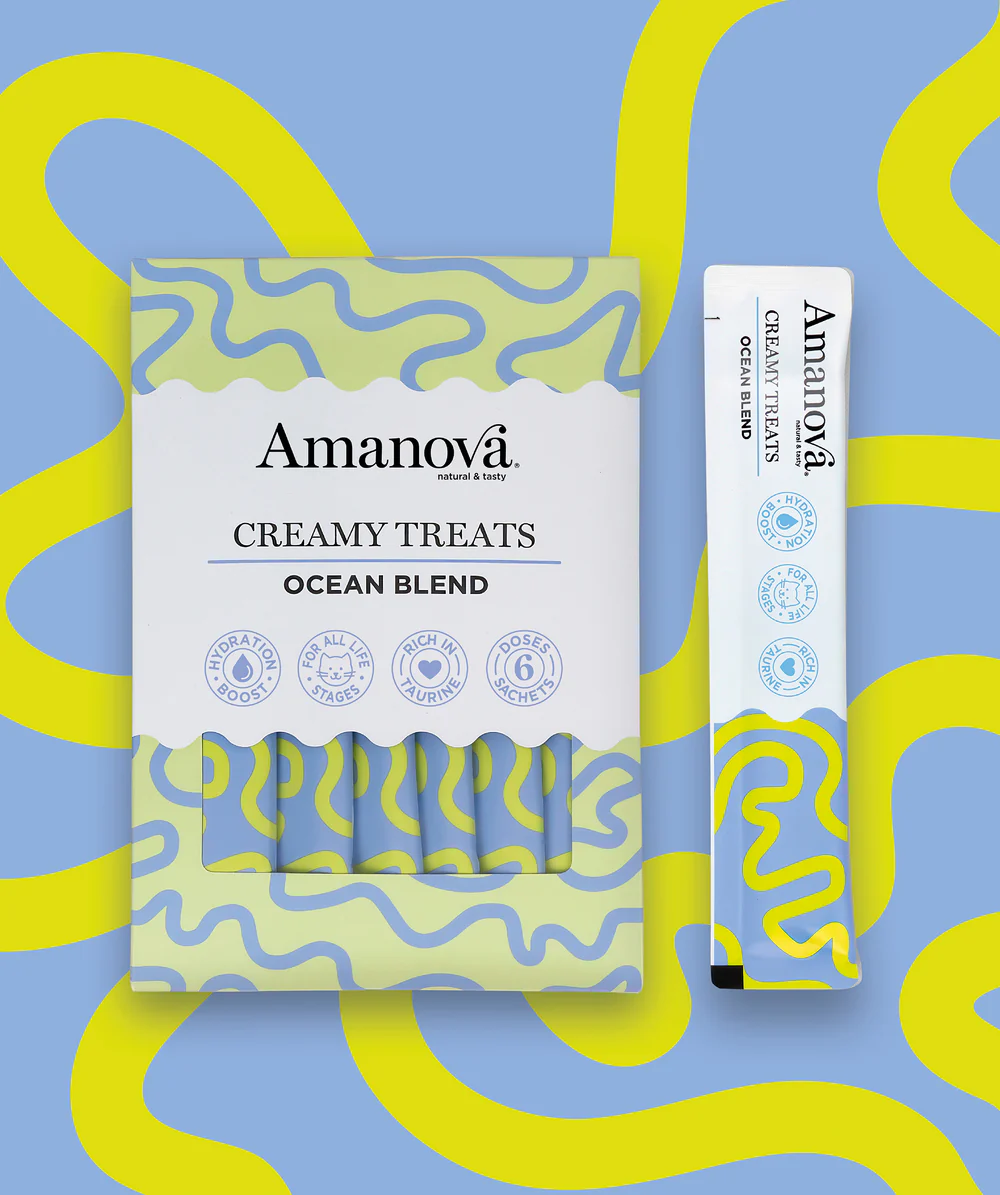 Amanova Creamy Treat Ocean Blend Kattensnack 6 x 15 g