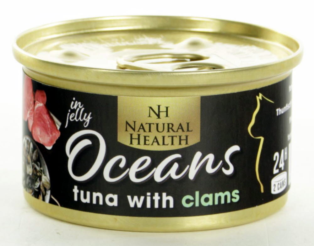 Natural Health Cat Oceans Tuna & Clams 85 Gram