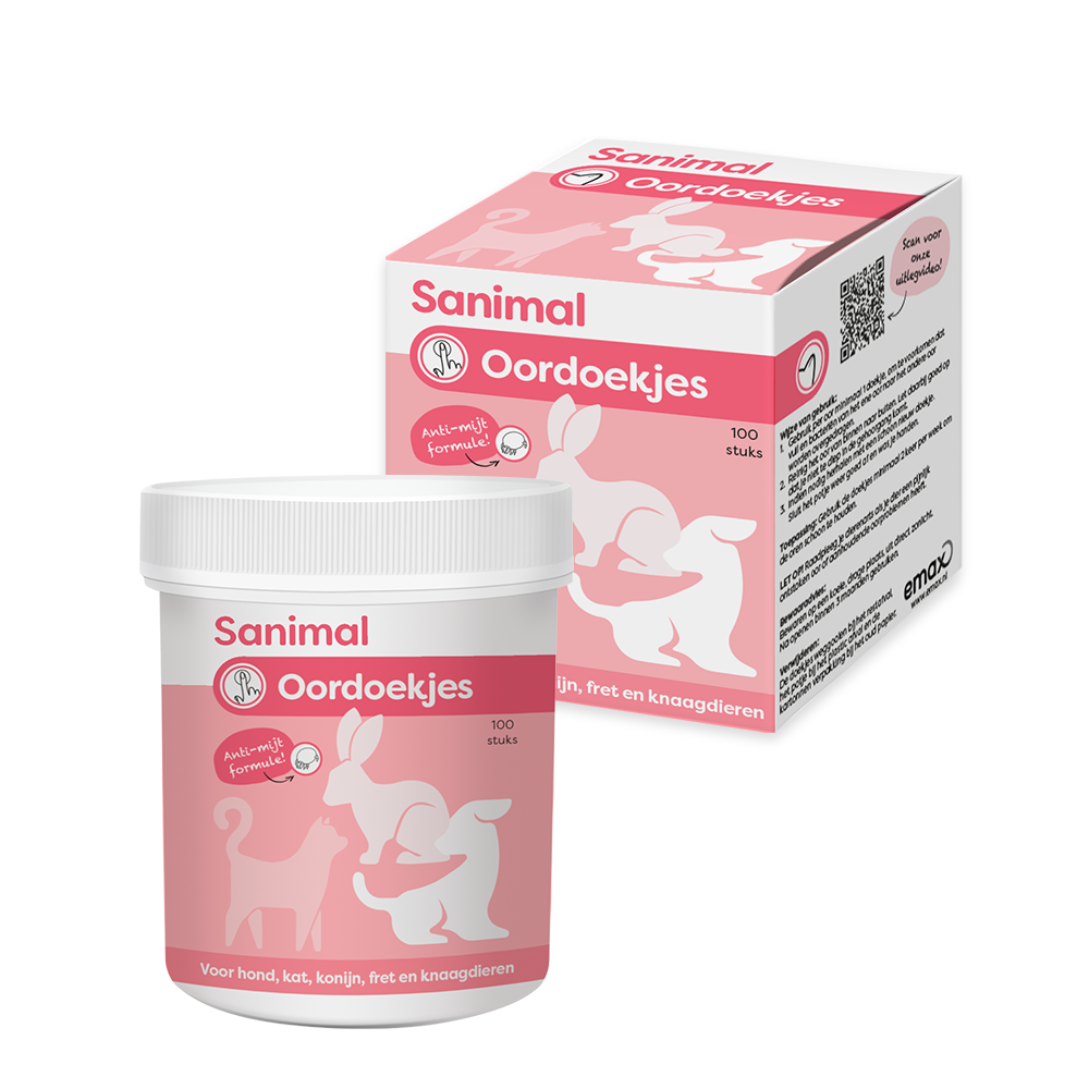 Sanimal Oordoekjes 100 Stuks